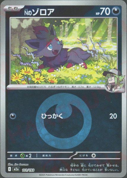 画像1: Nのゾロア:エネルギーミラー(-){悪}〈111/193〉[M2a-EM] (1)